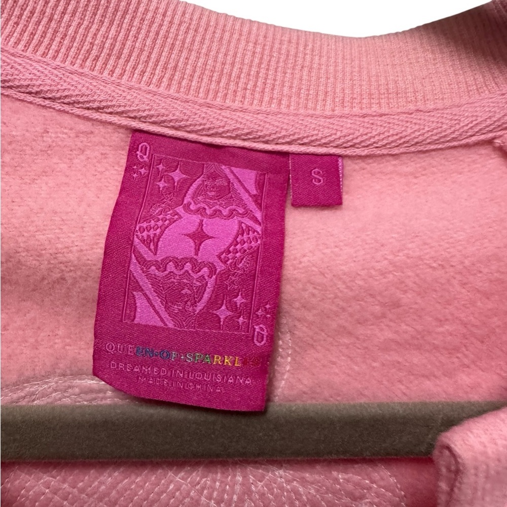 Queen of Sparkles - Pink Pumpkin Sweatshirt size S - Picture 3 of 4